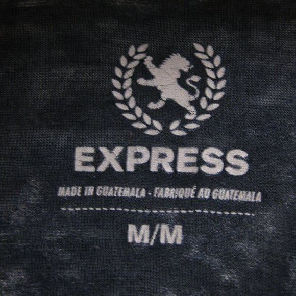 EUC blue Express logo graphic tee shirt M medium - Picture 4 of 4